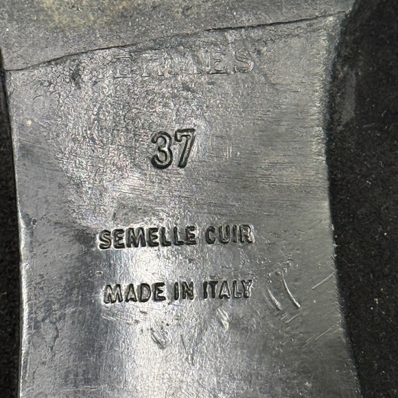 Hermes Knee-High Suede Heeled Boots Size 37 US 7 - Picture 7 of 9